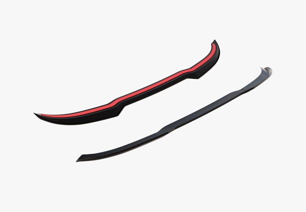 Maxton Design Spoiler Wing Extension Gloss Black Abs Compatible with Ford Fiesta MK8 ST (2018-)