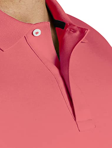 Image of Nautica Men's Classic Fit Short Sleeve Dual Tipped Collar Polo Shirt