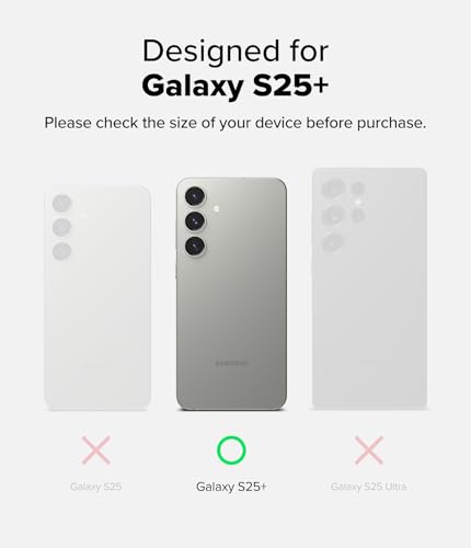 Image of Ringke Fusion Matte Compatible with Samsung Galaxy S25 Plus Case Cover Anti Fingerprint Hard Back Soft Flexible TPU Bumper Scratch Resistant Natural Form S25 Plus Back Cover - Matte Clear