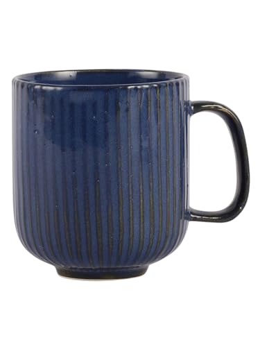 Image of miah decor Ceramic Coffee Mugs Set with Serving Platter, Handmade Stoneware