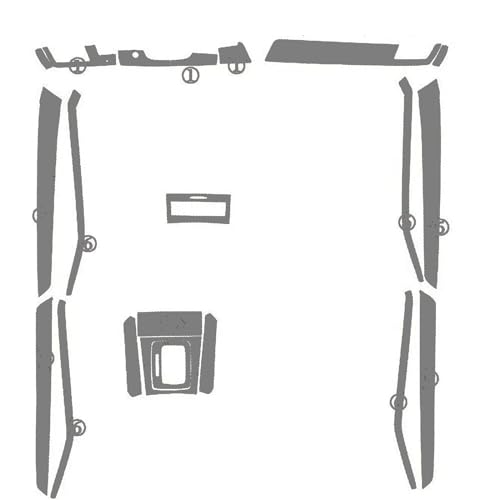 Couverture noire pour garniture intérieure de voiture Benz Class E W212 sport