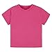 Gerber Baby Toddler 5-Pack Solid Short Sleeve T-Shirts Jersey 160 GSM, Hot Pink, 12 Months