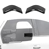 JOSHELA for F250 Outside Mirror Light Cover Trim Fit for Ford F250/F350/F450/F550 2017-2023 Smoked Black Exterior Accessories 2pcs