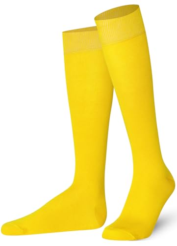 Image of Mysocks Knee High Socks for Women Men Combed Cotton Seamless Toe Tall Long High Socks