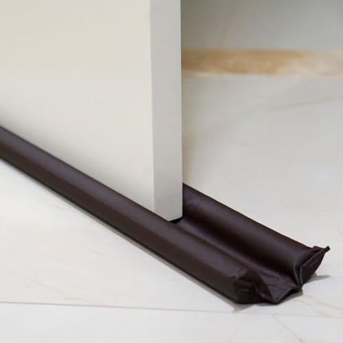 Protetor Veda Fresta Porta Duplo Isolamento Térmico e Físico (Marrom, 70 cm)