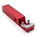 LeTkingok Aluminum Plasterboard Chamfering Planer, Woodworking V-Type Edge Cutter 45 Degree Trimming Beveling Tool with 10PCS SK5 Blade (Red)