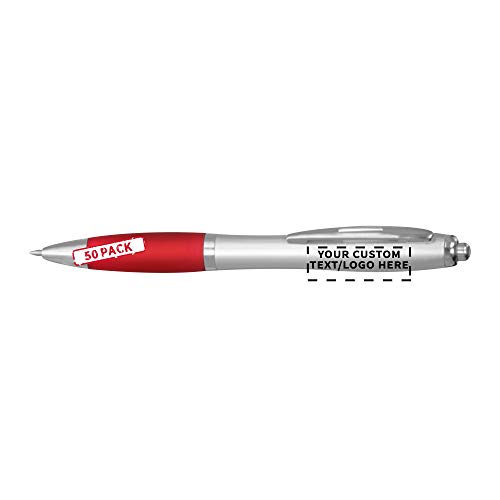 Bolígrafos Gel con Grip Personalizados Pack de 50 Rojo