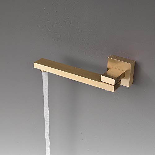 Ensemble de douche laiton noir mat et bec rabattable pour optimiser l'espace