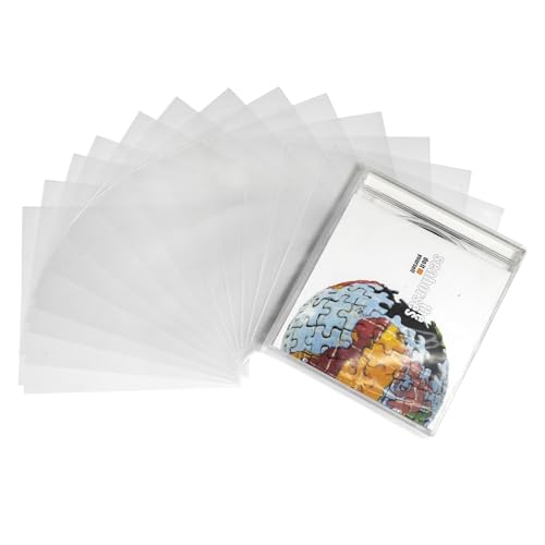 Lot de 50 pochettes extérieures en plastique transparent pour CD/DVD 3 mm Anti-poussière Antistatique Convient pour le stockage et la protection CD et DVD