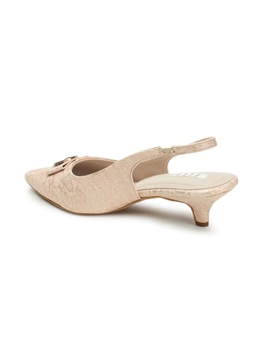 Image of ELLE Women's Pointed Toe Kitten Heel Sling Back Mules