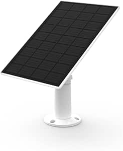 WUUK Panneau Solaire certifié, Compatible caméra de Surveillance 2K extérieure,Livraison en continu pour caméra de Surveillance, Support réglable à 360, IP66 Panneau Solaire étanche asin的图片