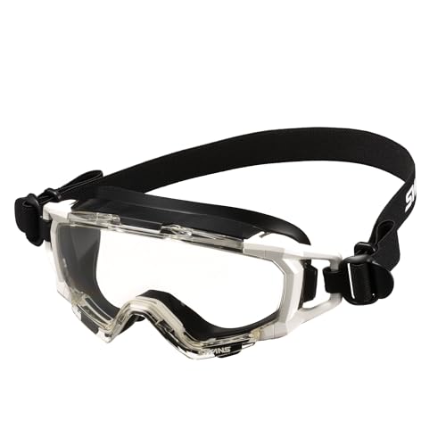 SWANSレスキューゴーグル[SS-7000CL] WHT [傷がつきにくく曇りにくいハイスペック仕様の保護ゴーグル]