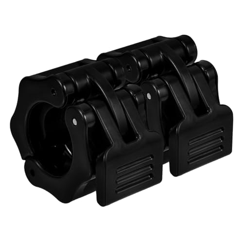 MAGICLULU 1 Pair Barbell Spring Clip Collar Non-slip Weight Clamps for Weightlifting Powerlifting and Strength Training 25mm