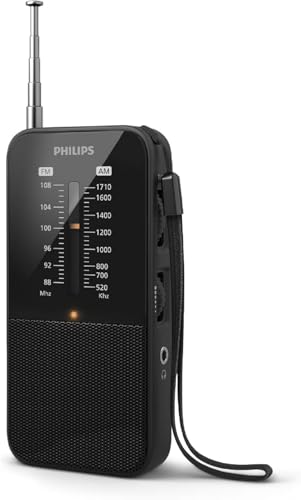 Radio transistores Philips TAR1509 portátil FM MW pequeña con pilas alcalinas AAA 2