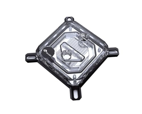 Bykski CPU-XPR-C-I High-Efficiency CPU Water Cooling Block - Featuring High Flow Optimized 0.2mm Fins - Clean Design - for Intel LGA 1200/1700-115x - 2011/2066 - Black