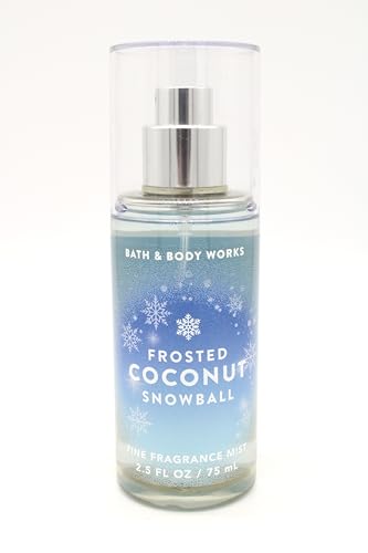 Generic Frosted Coconut Snowball, Bath and Body, Fine Fragrance Mist, Travel Size, 2.5 fl oz