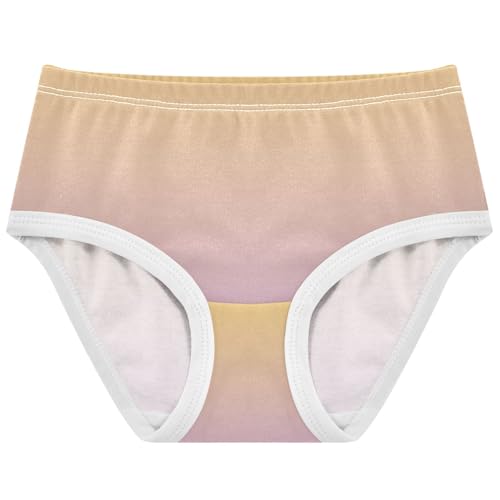 Animal Girls Underwear Toddler 2t Cotton Cute Panties Girl Ombre Yellow Purple Gradient Briefs Girls Undies