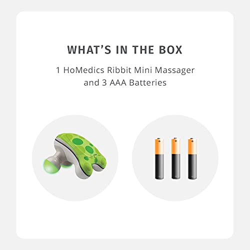 Homedics NOV-45-9CTM Ribbit Mini Handheld Massager, Vibrating Electric Massager thumb #7