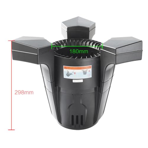 Skimmer galleggiante a ventosa – Pulitore automatico per piscine ed estrattore di superfici per laghetti e piscine, 43 W, efficiente purificatore d'acqua