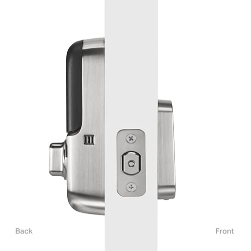 Image of Yale | LiftMaster Smart Lock with Touchscreen Deadbolt- Works with myQ App & Key by Amazon in-Garage Delivery when paired with Smart Garage Hub (sold separately), Satin Nickel