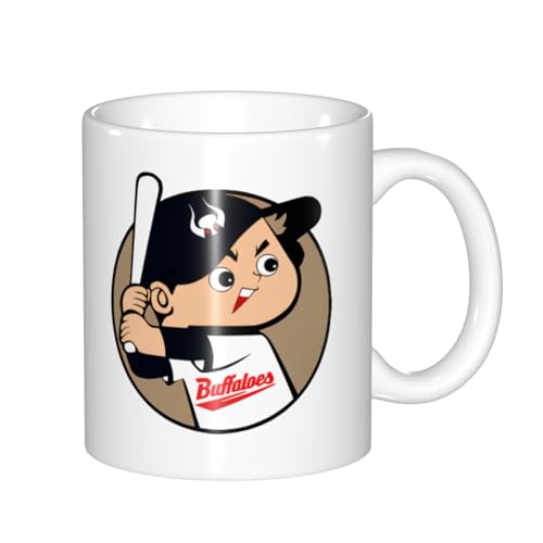 マグカップ オリックス・バファローズ カープ坊や 野球応援 コーヒーカップ 陶器 330ml 大容量 セラミック 朝食カップ 直飲み おしゃれ 人気 記念品 応援グッズ 誕生日 プレゼント 箱入り