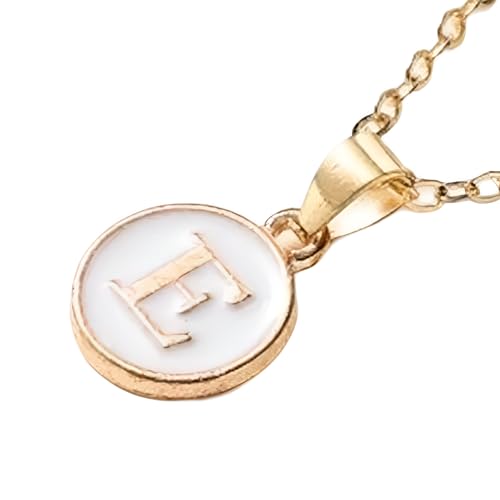 Bijoux alphabet en or 14 carats rempli, collier pendentif lettre aux finitions de haute joaillerie