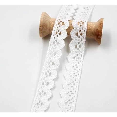 2 Roll Vintage Cotton Lace Ribbon for Crafts Cover