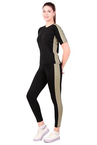 Image of Benzos Women's Body Fitted Gym Running Sports Track Suit | Regular Casual Fit | Track Suit for Girls & Women | Fabric - Polyester Blend