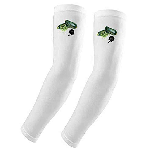 Manchons de courgettes aquarelle : housse de gants de protection en tissu