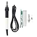 907 to T12 Soldering Iron Handle Replacement Kit for STM32 and Digital Tools, Lightweight Soldering Handle with Plastic and Metal Material, Compatible with V2.1S, Set(White)