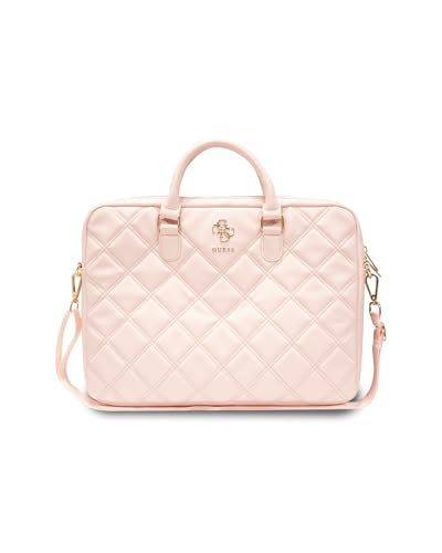 Image of CG MOBILE GUESS 15-Inch Laptop Messenger Bag [Official Licensed], PU Leather with 4G Print, Zipper Handle, Strap & Triangle Logo, Protective Laptop /MacBook Carrying & Crossbody Bag