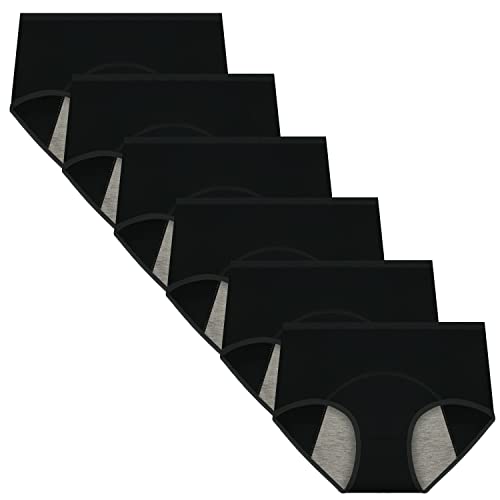 Nalwort Women's Menstrual Period Briefs Girl Ultra Soft Postpartum Cotton Panties Underwear