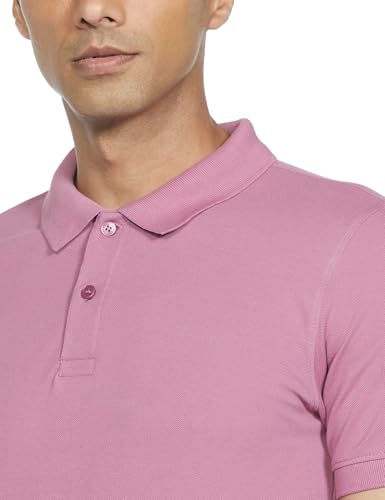 Image of Amazon Brand - Symbol Men's Cotton Rich Solid Polo Tshirt | Collar Tshirts | Half Sleeves | Plain-Regular Fit (Available in Plus Sizes and Combo Pack of 2)