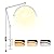 CJSGY Led Half Moon Light for Lashes, Tattoo Lamp, Estheticians Light, Desk Lamp, Swing Arm Light, Lash Lamp,White