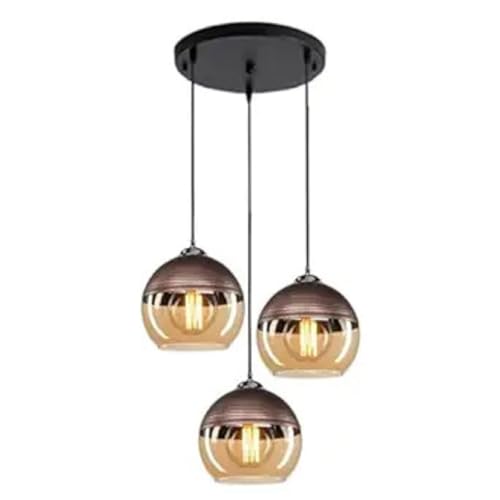 Image of Florion Premium 3-Light Hanging Pendant Lamp| Chandelier for Living Room| Bedroom| Balcony| Suitable for Home & Office