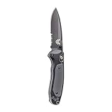 Benchmade - Mini Boost 595 Knife, Serrated Drop-Point, Coated Finish
