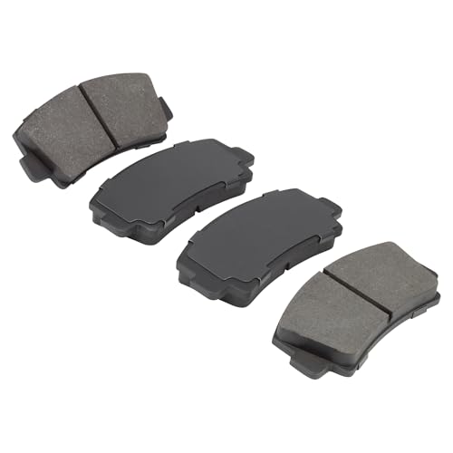 Image of QUALITY-BUILT Front Ceramic Brake Pads, Premium 1001-0076C, Compatible with 1971-1985 Ford /Mazda (616, 618, B1600, B1800, B2000, Courier, Rotary Pickup, RX-2, RX-4, RX-7)