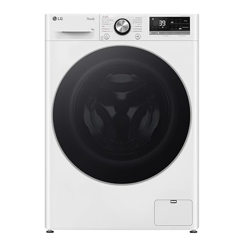 LG F2WR7091, Waschmaschine, Frontlader, 9 kg, 1200 U/Min, AI DD, Steam, Inverter Direct Drive, leise und effizient, Weiß [Energieklasse A]