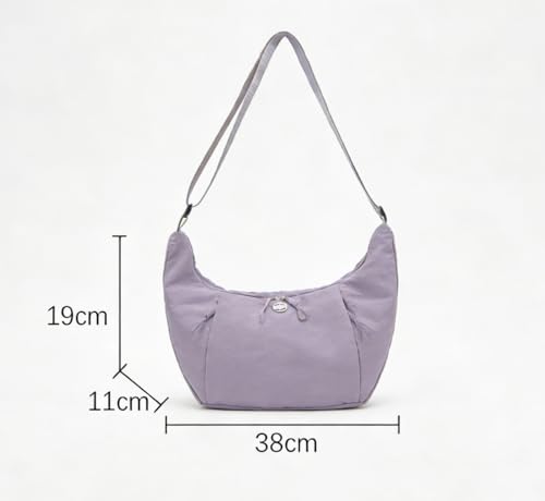 Image of Haneulbit Small Crossbody Bag for Women, Waterproof Nylon Purse with Adjustable Strap, Lightweight Shoulder Bag