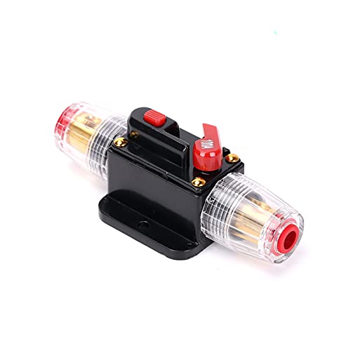 DC 12V-24V 30A/60A/100A Interruptor automático de rearme manual adecuado para Car Audio Marine Boat Stereo Switch Inverter Replace Fuses (100A)