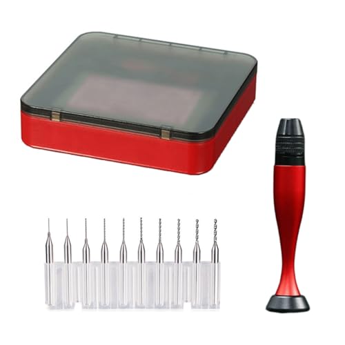 Precise Aluminum Alloy Hand Drill For 0.3-3.2MM Bit Fine Detail Model Work Creative Craft Projects Building Hobby Tool