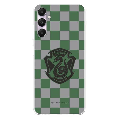 Image of Case Compatible with Samsung Galaxy A05s Official Harry Potter Shield of Slytherin to Protect Your Mobile Phone Case Transparent Silicone Flexible with Official Harry Potter License