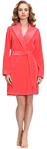 Preisvergleich Produktbild Merry Style Damen Morgenmantel MS558 (Korallenrot, XL)