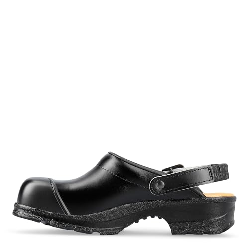 SIKA Unisex-Clogs für medizinisches Pflegepersonal,Sicherheitsschuhe für Küchenpersonal mit Zehenkappe,rutschfeste Clog für Krankenhäuser,leichte Lederschuhe,bequeme Schuhe für das Gastgewerbe(HORECA) – Bild 2