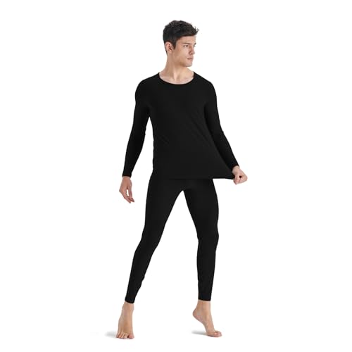 Men's Thermal Underwear Sets All-Purpose Long Johns Sets Winter Cold Weather Base Layer Pajamas for Big Boy Teenager