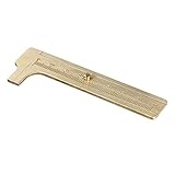 Your Supermart Handy Sliding Gauge Brass Vernier Caliper Mini Brass Pocket Ruler 80mm
