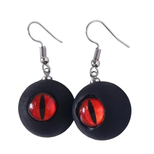 Mystical Devil Eye Earrings Handmade Resin Gothic Jewelry Versatile Occasion Accessory Ear Fashion Gift Set Party Jewelry