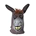 SandT Collection Donkey Head Latex Mask Dress Up Halloween Costume Party Mask Cosplay