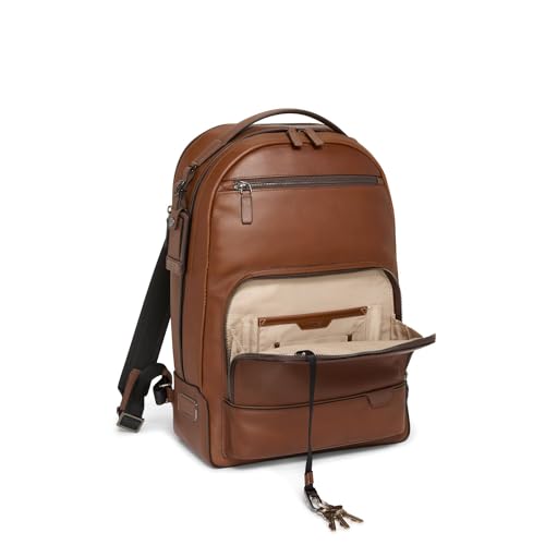 Image of TUMI Harrison Warren Backpack - 15-Inch Laptop Backpack - Stylish Women's & Men's Backpack for Travel & Business - Cognac Leather