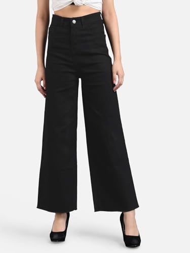 Image of KOTTY Women's Classic Fit Straight Jeans - Mid Waist with Clean Lines